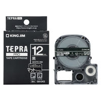 テプラ TEPRA PROテープ スタンダード 幅6mm ビビッド 黒ラベル(白文字 