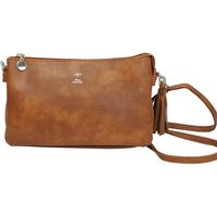 ランブリング 本体が3層に分かれてしっかり仕分けられるダブルポシェット!!　ブラウン 21-2001BR 1個（直送品）