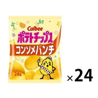 カルビー ポテトチップスいつでもBOX コンソメパンチ 1セット（28g×24袋）