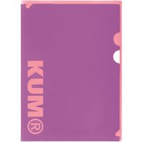 レイメイ藤井 KUM ファイルバッグ＋ホルダー A4サイズ バイオレット KM193V 1セット（3個）（直送品）