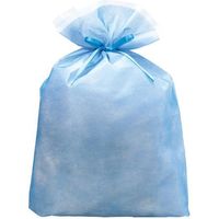 包む シンテックス巾着BAG LLサイズ マチ付き ブルー T-2274-LL 1セット（3個）