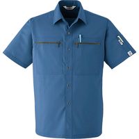 Asahicho（旭蝶繊維） A23 半袖シャツ ブルー S 1枚（直送品）