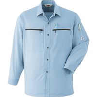 Asahicho（旭蝶繊維） A24 長袖シャツ スイートブルー L 1枚（直送品）