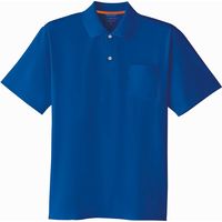 Asahicho（旭蝶繊維） E0014 半袖ポロシャツ ブルー M 1枚（直送品）