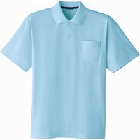 Asahicho（旭蝶繊維） E0014 半袖ポロシャツ サックス L 1枚（直送品）