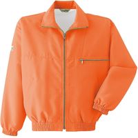 Asahicho（旭蝶繊維） E001 カラーブルゾン（メッシュ付き） 蛍光オレンジ XL 1枚（直送品）