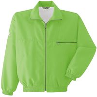 Asahicho（旭蝶繊維） E001 カラーブルゾン（メッシュ付き） 蛍光グリーン M 1枚（直送品）
