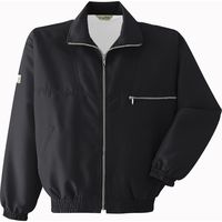 Asahicho（旭蝶繊維） E001 カラーブルゾン（メッシュ付き） ブラック S 1枚（直送品）