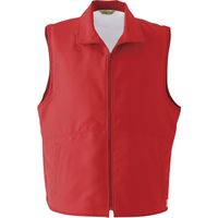 Asahicho（旭蝶繊維） E005 カラーベスト（メッシュ付き） レッド M 1枚（直送品）