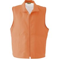 Asahicho（旭蝶繊維） E005 カラーベスト（メッシュ付き） 蛍光オレンジ M 1枚（直送品）