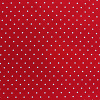 コスモテキスタイル 小ドット 水玉 シャーティング レッド 巾約110cm×5m切売カット CR8876-114-5M（直送品）