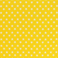コスモテキスタイル スター 星柄 シャーティング イエロー×ホワイト 巾約110cm×5m切売カット CR8876-802-5M（直送品）