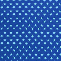コスモテキスタイル スター 星柄 シャーティング ブルー×ライトブルー 巾約110cm×5m切売カット CR8876-810-5M（直送品）