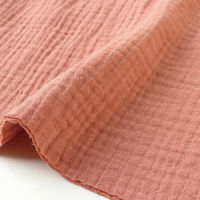 日本紐釦貿易 DOMOTEX ダブルガーゼ 無地 輸入生地 フランス 生地 マサラ 巾130cm×5m切売カット（直送品）