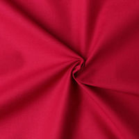NBK エイティスクエア 無地 生地 綿100% シャーティング ターキーレッド レッド系 巾約110cm×5m切売カット KD4630-3（直送品）