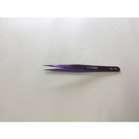 野中理化器製作所 精密カラーピンセット 先端鋭 110mm SC-10 1本 64-8945-42（直送品）