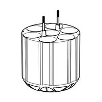 アダプター 50mL コニカルチューブ Sー4ー104， Sー4x750用 5825 733.002 1セット（直送品）