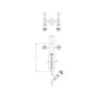 旭製作所 高真空グリースレスバルブ付サンプリング受器 3620-30V-3L 1個 63-2589-14（直送品）