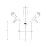 旭製作所 高真空グリースレスバルブ付溶媒瓶 3696-100V-4L 1個 63-2589-30（直送品）