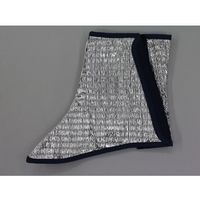 福徳産業 銀の脚絆 #9653 1枚 63-2887-43（直送品）