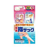 中部物産貿易 保護指サック Mサイズ 10個入り×40袋 63-3364-74 1箱(400個)（直送品）