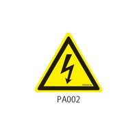 セフティデンキ PAシリーズ 三角ラベル Lサイズ 感電注意