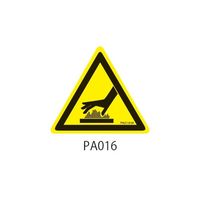 セフティデンキ PAシリーズ 三角ラベル Sサイズ 高温注意 PA016-S 1式(100枚) 63-5604-13（直送品）