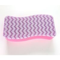 アイセン フッ素ガード洗浄スポンジ 大ピンク GP044 1ケース(10個) 63-6326-10（直送品）