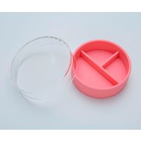 堀内製作所 シリコン三割シャーレ ピンク S-06/P 1個 63-6327-33（直送品）