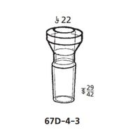 桐山製作所 各種ボトムレデューサー TS29/42 67D-4-3 1個 63-6523-95（直送品）