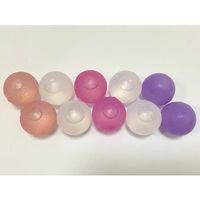 サンセール クリスタルアイスボール 10p 白・橙・ピンク・紫セット sk-0021 1セット（10個） 63-7050-89（直送品）