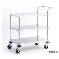 キャニオン ステンレスワゴン 3段 W22A-Y4612 1台 63-7091-94（直送品）