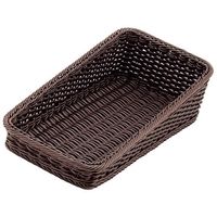 アズワン PPラタン ベーカリーバスケット 斜め20型 ダークブラウン BBーK4020ーDBR 63-7151-51 1個（直送品）