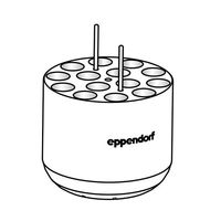 エッペンドルフ・ハイマック・テクノロジーズ アダプター 14mL Sー4ー104， Sー4x750用 5825 748.000 1セット（直送品）