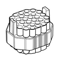 アダプター 13×75ー100mm Sー4xUniversal rotor用 5910 755.007 1セット（直送品）