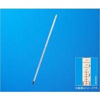 安藤計器製工所 赤液精密棒状温度計 ー20~50°C(0.5) 全没 1-55-6 1本 64-0704-67（直送品）