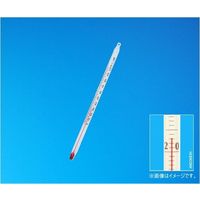安藤計器製工所 赤液棒状温度計 ー30～50℃（1℃） 全没 全長180mm 1-26-7 1本 64-0705-58（直送品）
