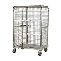 テックサス メッシュ式ステンレスロールボックスパレット（セキュリティータイプ） MMS-3E 1台 64-0785-46（直送品）