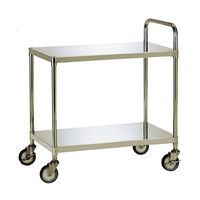 テックサス ステンレスワゴン 2段タイプ WG2-N9060D 1台 64-0786-26（直送品）