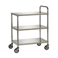 テックサス ステンレスワゴン 3段タイプ WG3-N9060D 1台 64-0786-34（直送品）