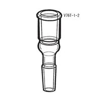 桐山製作所 径違いアダプター V76T-1-2 1個 64-1066-73（直送品）
