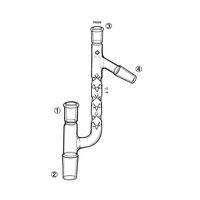 桐山製作所 ビーグロー分留管付ト字管 FR62B-4 1個 64-1064-44（直送品）