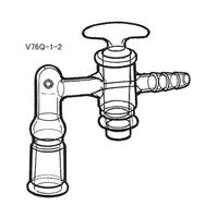 桐山製作所 アダプター（コック付） V76Q-1-2 1個 64-1066-54（直送品）