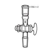 桐山製作所 アダプター(コック付) V76S-1-2 1個 64-1066-67（直送品）