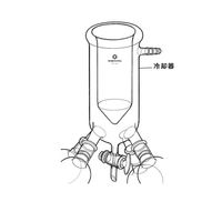 AGCテクノグラス 共通摺合せ冷却器（ジムロート形） 300mm 規格29 1