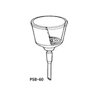 桐山製作所 ポリエチレン(PE)製桐山ロートR PSB-60 1個 64-1075-12（直送品）