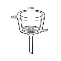 桐山製作所 恒温ジャケット付桐山ロートR 足管ゴム栓用 S