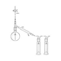桐山製作所 残留塩素の項にある蒸留装置 JSI94-4 1セット 64-1077-04（直送品）