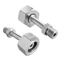 アズワン 配管アダプター M12メス(右)ー島津M型オス(SMM) 64-1238-19 1式（直送品）