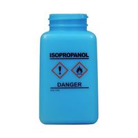 DESCO JAPAN 静電気拡散性 ボトルのみ 青 GHS表示 HDPE 「ISOPROPANOL」と印刷 35736 1個 64-2944-46（直送品）